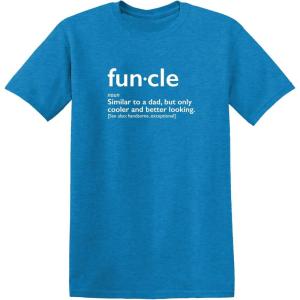 imageMens Funcle Gift for Uncle Graphic Novelty Funny T ShirtHeather Sapphire