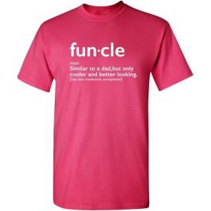imageMens Funcle Gift for Uncle Graphic Novelty Funny T ShirtPink