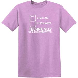 imageTechnically The Glass is Completely Science Funny T ShirtHeather Orchid