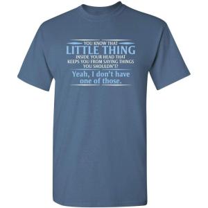 imageYou Know The Little Thing Cool Graphic Sarcastic Sarcasm Novelty Funny T ShirtDusk
