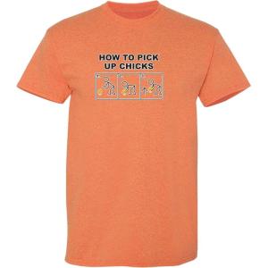 imagePick Up Chicks Graphic Novelty Sarcastic Funny T ShirtSunset