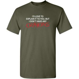 imageId Love to Explain It to You Graphic Novelty Sarcastic Funny T ShirtMilitary
