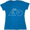 imageYoure Pointless Geometric Shapes Novelty Funny Abstract Design T ShirtHeather Sapphire