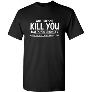 imageExcept for Bears Adult Humor Graphic Novelty Sarcastic Funny T ShirtBlack