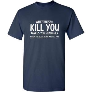 imageExcept for Bears Adult Humor Graphic Novelty Sarcastic Funny T ShirtNavy