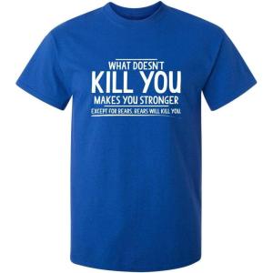 imageExcept for Bears Adult Humor Graphic Novelty Sarcastic Funny T ShirtRoyal