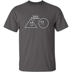 imageYoure Pointless Geometric Shapes Novelty Funny Abstract Design T ShirtCharcoal