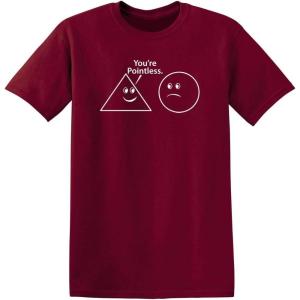 imageYoure Pointless Geometric Shapes Novelty Funny Abstract Design T ShirtGarnet