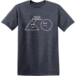 imageYoure Pointless Geometric Shapes Novelty Funny Abstract Design T ShirtHeather Navy