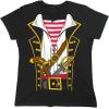 imagePirate T Shirts Costume Skull and Crossbones Halloween Graphic Tees for MenBlack1