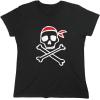 imagePirate T Shirts Costume Skull and Crossbones Halloween Graphic Tees for MenBlack2