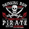imagePirate T Shirts Costume Skull and Crossbones Halloween Graphic Tees for MenCharcoal