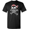 imagePirate T Shirts Costume Skull and Crossbones Halloween Graphic Tees for MenBlack2