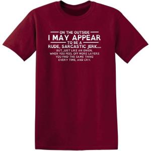 imageI May Appear Rude Sarcastic Graphic Novelty Offensive Funny T ShirtGarnet