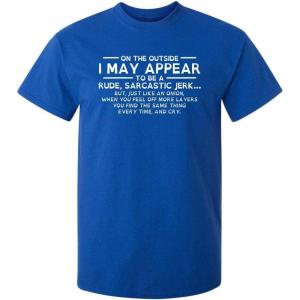 imageI May Appear Rude Sarcastic Graphic Novelty Offensive Funny T ShirtRoyal