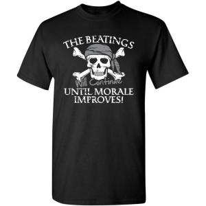 imagePirate T Shirts Costume Skull and Crossbones Halloween Graphic Tees for MenBlack