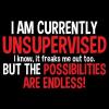 imageIm Currently Unsupervised Novelty Graphic Sarcastic Funny T ShirtHeather Military