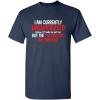 imageIm Currently Unsupervised Novelty Graphic Sarcastic Funny T ShirtNavy