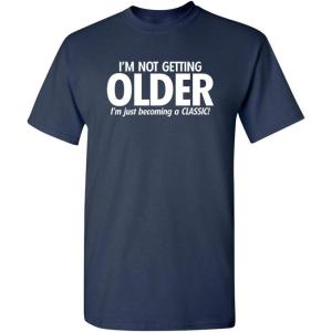 imageBecoming A Classic Graphic Novelty Sarcastic Funny T ShirtNavy