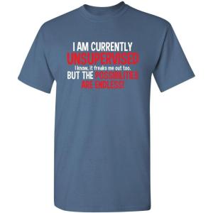 imageIm Currently Unsupervised Novelty Graphic Sarcastic Funny T ShirtDusk