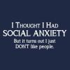 imageSocial Anxiety Like People Graphic Novelty Sarcastic Funny T ShirtSunset