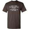 imageWhen The Voices Go Silent Graphic Novelty Sarcastic Funny T ShirtBrown