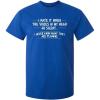 imageWhen The Voices Go Silent Graphic Novelty Sarcastic Funny T ShirtRoyal