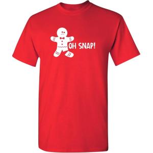 imageChristmas Snowflake Novelty Xmas Graphic TShirtRed1