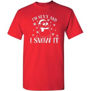 imageChristmas Snowflake Novelty Xmas Graphic TShirtRed10