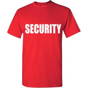 imageFeelin Good Tees Security Uniform TShirt for Work Concerts Events Job Staff T ShirtRed1
