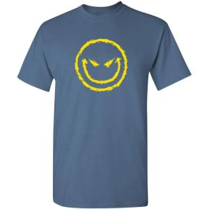 imageEvil Smile Face Graphic Novelty Sarcastic Funny T ShirtDusk