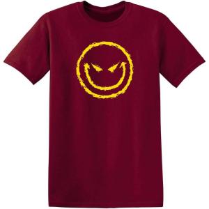 imageEvil Smile Face Graphic Novelty Sarcastic Funny T ShirtGarnet