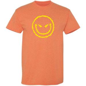 imageEvil Smile Face Graphic Novelty Sarcastic Funny T ShirtSunset