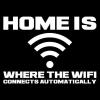 imageHome is Where The WiFi Connects Humor Graphic Novelty Sarcastic Funny T ShirtCoral