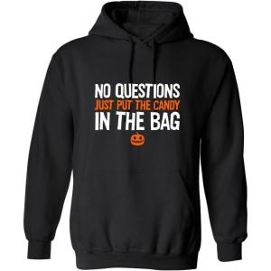 imagePut The Candy in The Bag Halloween Graphic Novelty Sarcastic Funny T ShirtBlack Hod