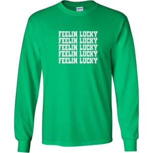 imageFeelin Lucky St Patricks Day Novelty Sarcastic Funny T ShirtIrish Mls
