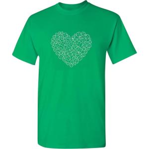 imageHeart Clovers Irish St Patricks Day Novelty Sarcastic Funny T ShirtIrish
