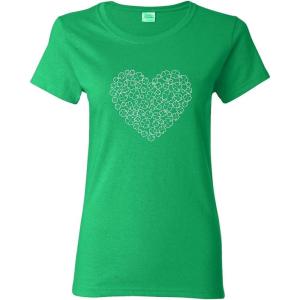 imageHeart Clovers Irish St Patricks Day Novelty Sarcastic Funny T ShirtIrish Wc