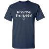 imageKiss Me Im Irish St Patricks Day Paddy Irish Pats Funny Youth Kids T ShirtNavy