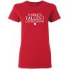 imageWorlds Tallest Leprechaun Novelty St Patricks Day Womens ShirtRed