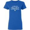 imageWorlds Tallest Leprechaun Novelty St Patricks Day Womens ShirtRoyal