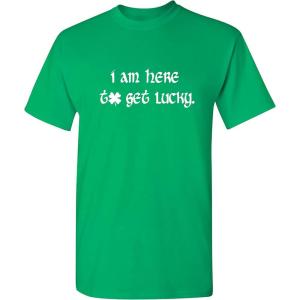 imageHow to Get Lucky St Patricks Day Novelty Sarcastic Funny T ShirtIrish