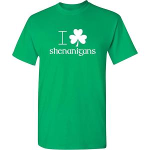 imageI Love Shenanigans St Patricks Day Novelty Sarcastic Funny T ShirtIrish