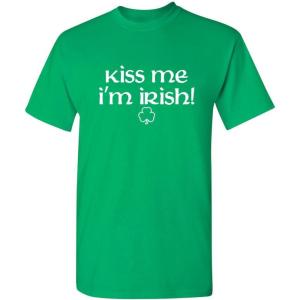 imageKiss Me Im Irish St Patricks Day Paddy Irish Pats Funny Youth Kids T ShirtIrish