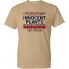 imageEat Bacon Innocent Plants Novelty Sarcastic Cool Hunting Graphic Funny T Shirt XL Tan
