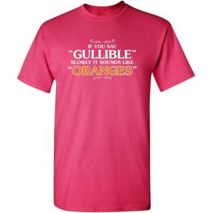 imageIt Sounds Like Oranges Adult Humor Mens Graphic Novelty Sarcastic Funny T ShirtPink