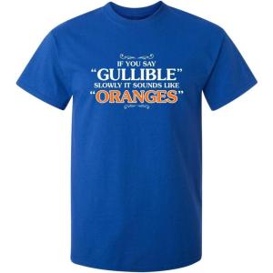 imageIt Sounds Like Oranges Adult Humor Mens Graphic Novelty Sarcastic Funny T ShirtRoyal
