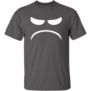 imageMad Smile Face Graphic Sarcastic Emoticon Funny T ShirtCharcoal
