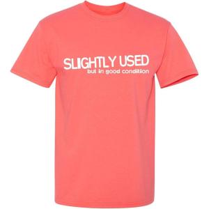 imageSlightly Used Good Condition Graphic Novelty Sarcastic Funny T ShirtCoral