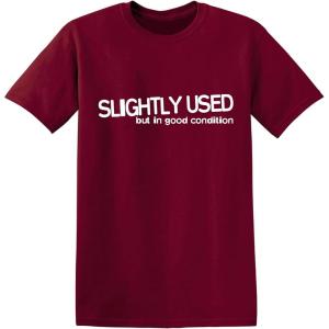 imageSlightly Used Good Condition Graphic Novelty Sarcastic Funny T ShirtGarnet